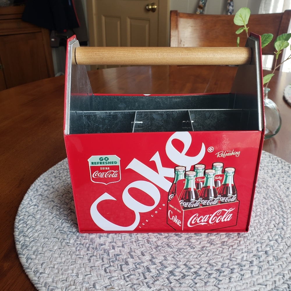 Coca Cola Utensil and Napkin Holder